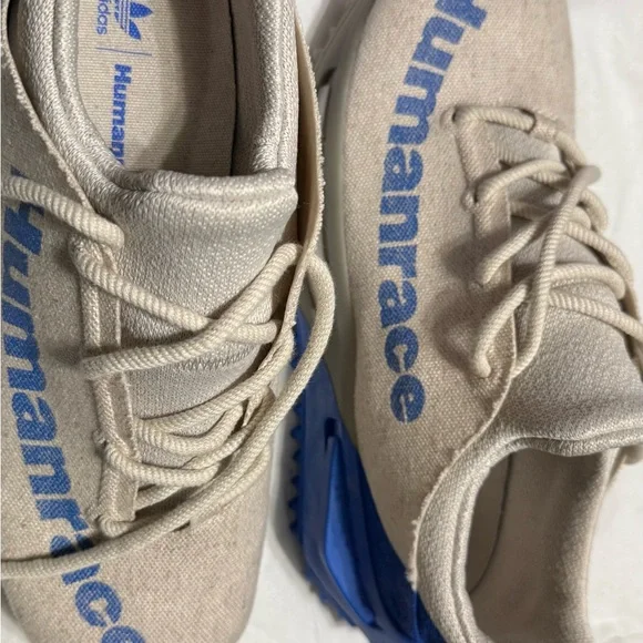 Adidas Humanrace NMD S1 Sneakers in Cream and Blue - Picture 4 of 7